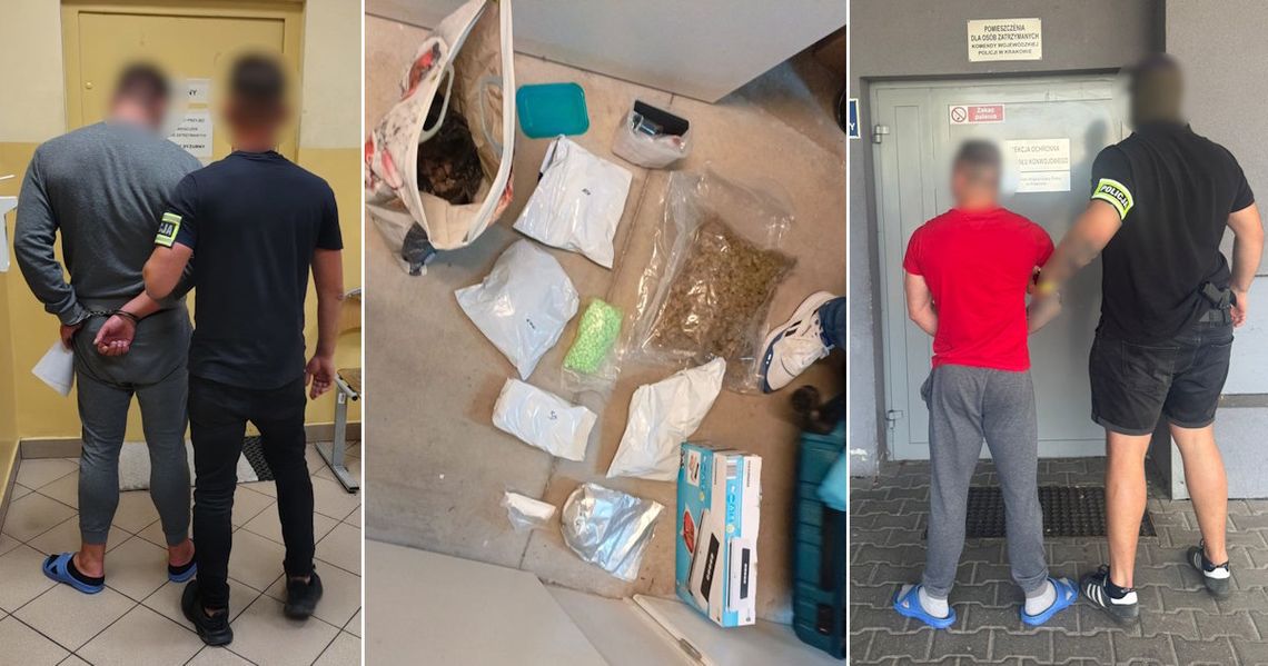 Pseudokibice z Krakowa zatrzymani przez policję. Są podejrzani o handel narkotykami