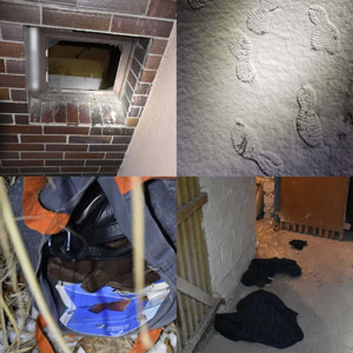 Recydywista po wyjściu z więzienia od razu poszedł "na robotę". Zgubiły go ślady na śniegu