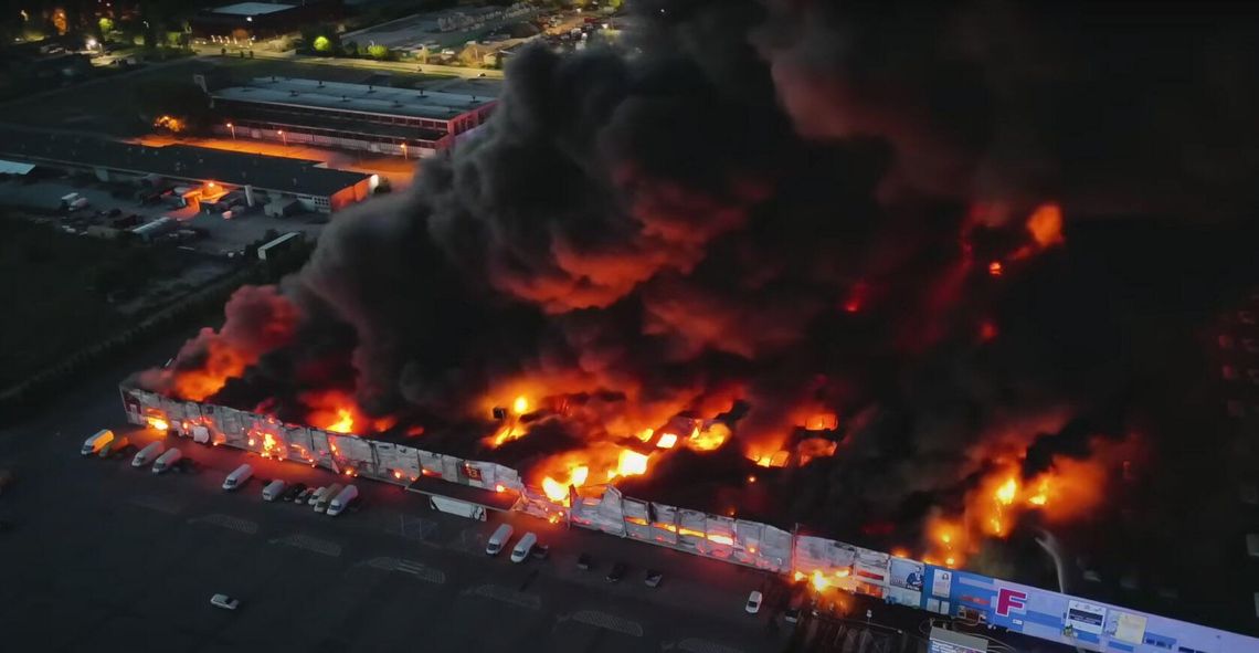 Rosyjski wywiad zlecił podpalenie centrum handlowego przy Marywilskiej. Prokuratura: Ukraińcy działali w grupie sabotażowej