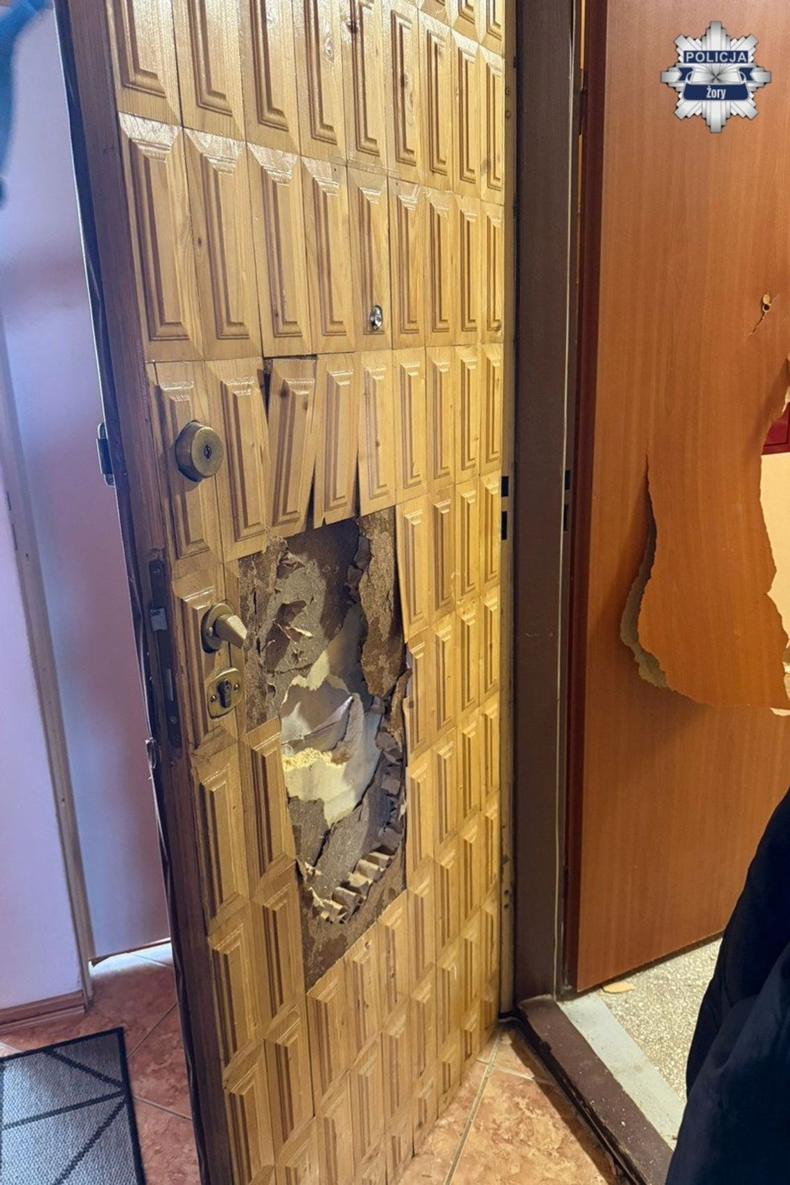 Rozwalił drzwi do mieszkania i napadł kobietę. Dzień wcześniej złamał jej rękę. Ukrainiec zatrzymany przez policjantów