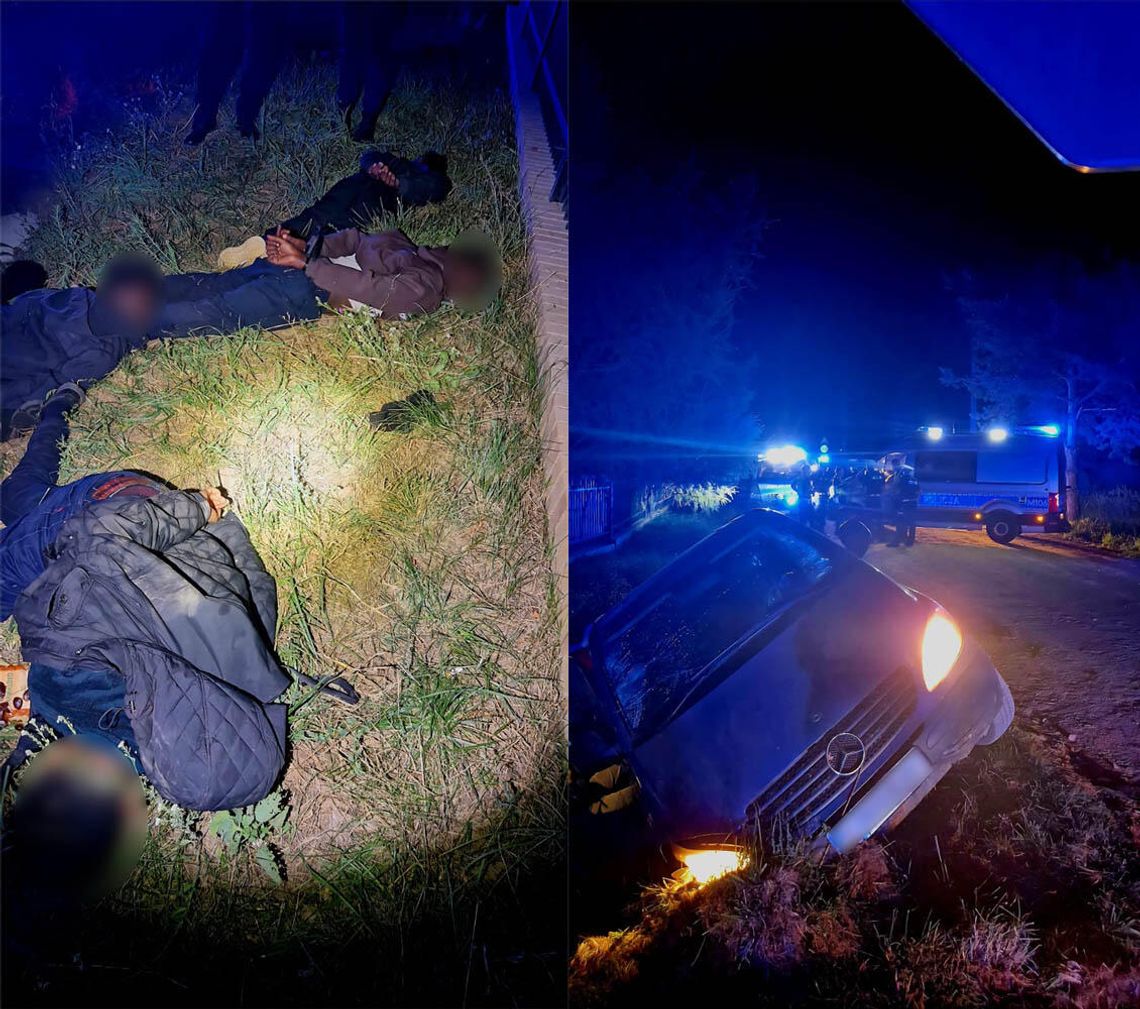 Rumun uciekał policji busem z sześcioma Somalijczykami na pokładzie. Rozbili się w rowie Rumun uciekał policji busem z sześcioma Somalijczykami na pokładzie. Rozbili się w rowie