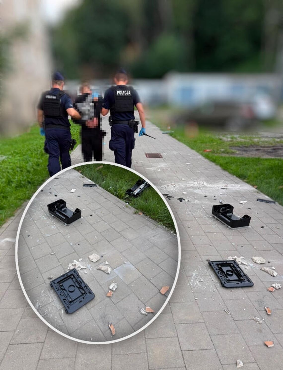 Rzucał cegłówkami w policjantów. Agresywny 35-latek zatrzymany Rzucał cegłówkami w policjantów. Agresywny 35-latek zatrzymany