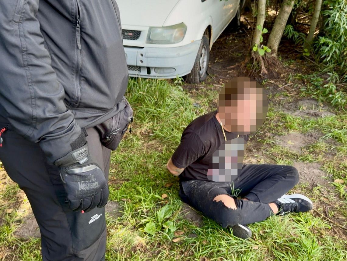 Samochodowa dziupla w środku lasu. Paserzy wpadli, gdy rozbierali Toyotę na części
