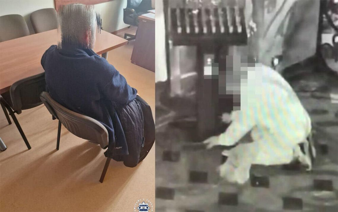 Schował się w koście, a gdy wszyscy wyszli, ruszył do akcji. Mężczyzna dobrał się do skarbonek