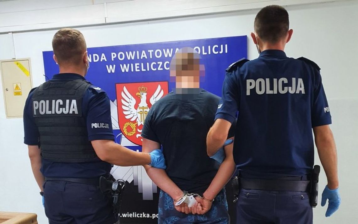 Sebek rozbił dyńką szybę w radiowozie. Wkurzył się, bo policjanci wyprosili go z mieszkania