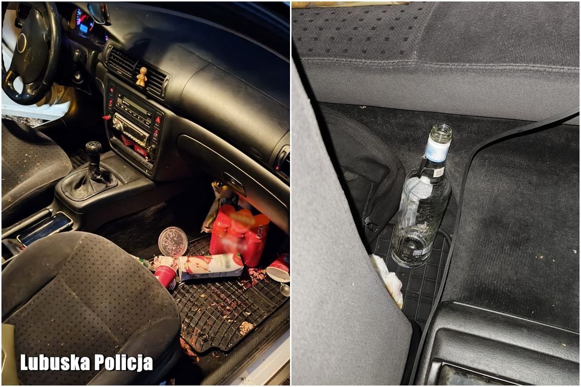 Siedział w aucie z otwartą butelką wódki. Wpadł w szał, gdy policjant wyrwał mu kluczyki