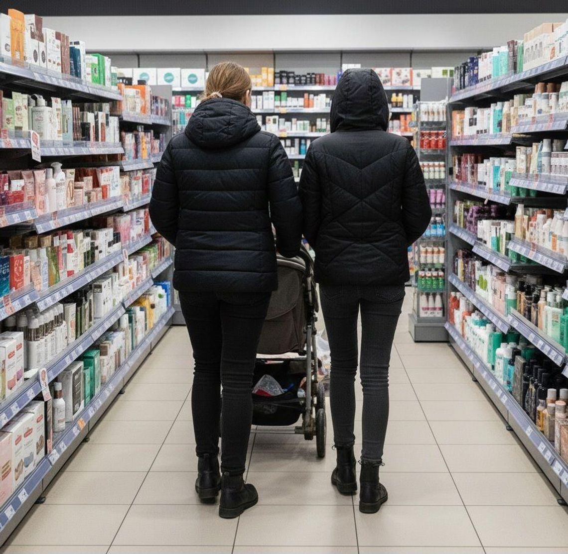 Siostry dwa razy okradły tę samą drogerię. Łupy ukrywały w wózku obok niemowlęcia Siostry dwa razy okradły tę samą drogerię. Łupy ukrywały w wózku obok niemowlęcia