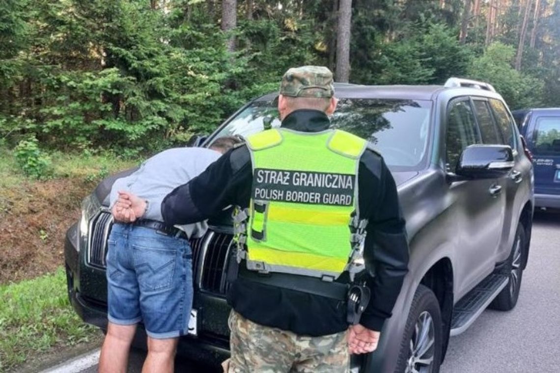 Skradziona w Niemczech toyota odnaleziona przy polsko-litewskiej granicy. Miała już ukraińskie blachy