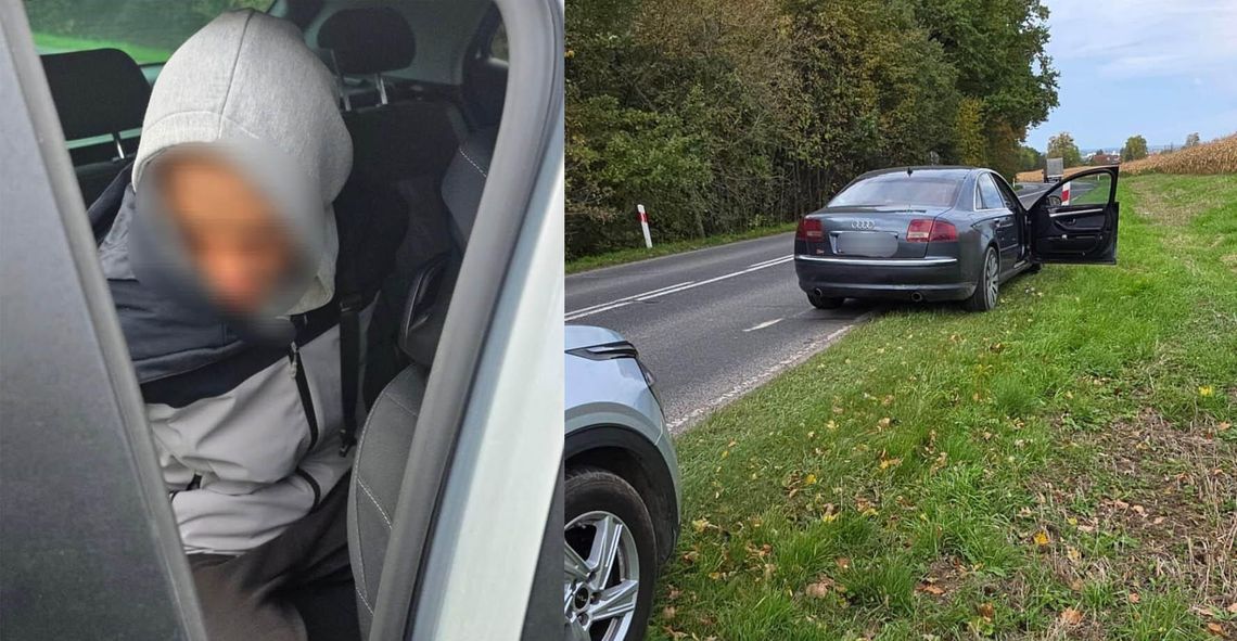 Skradzione audi namierzone przez policję – za kierownicą siedział krewny właściciela Skradzione audi namierzone przez policję – za kierownicą siedział krewny właściciela