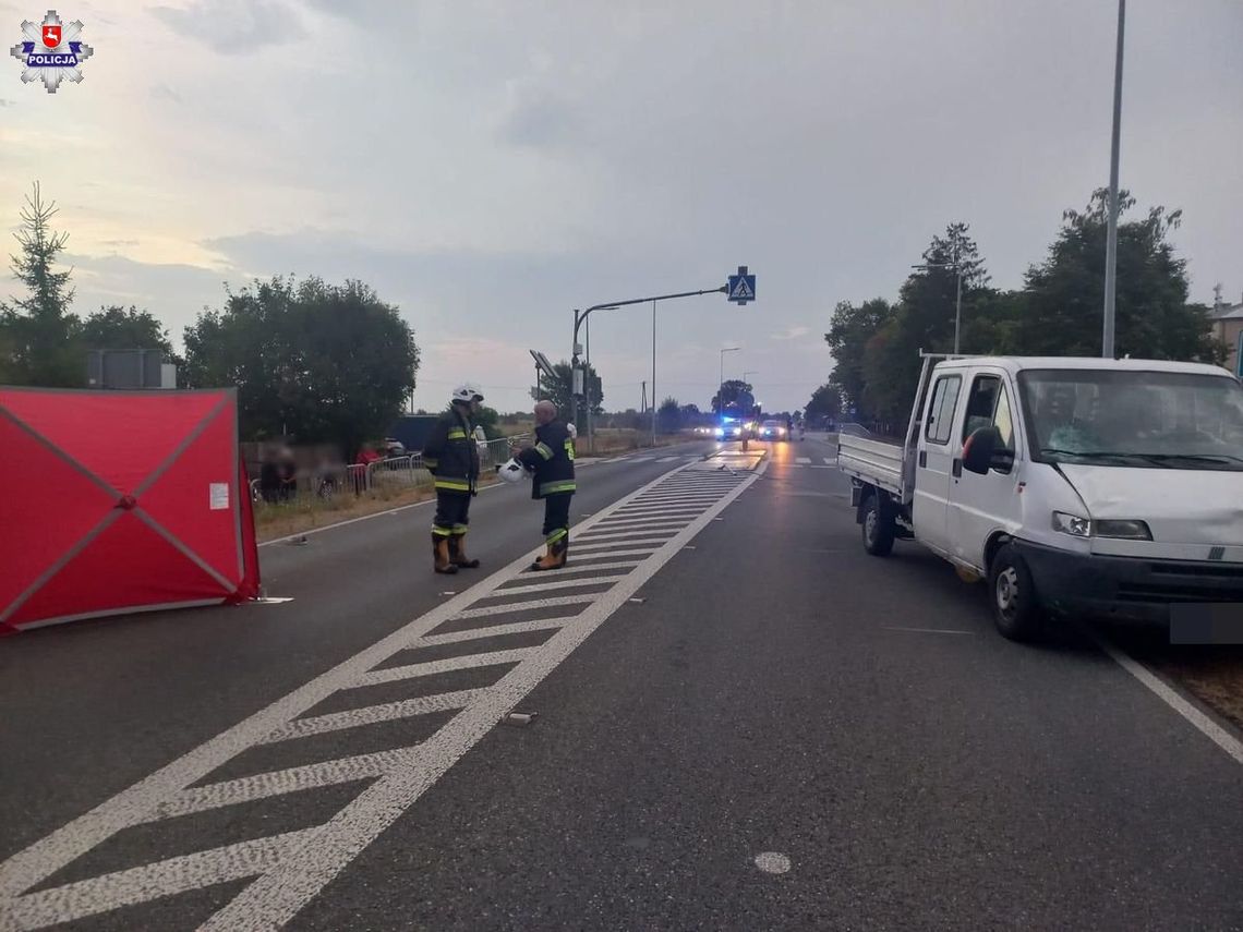 Śmiertelne potrącenie 78-letniego mężczyzny. Wszedł na pasy wprost pod jadącego dostawczaka