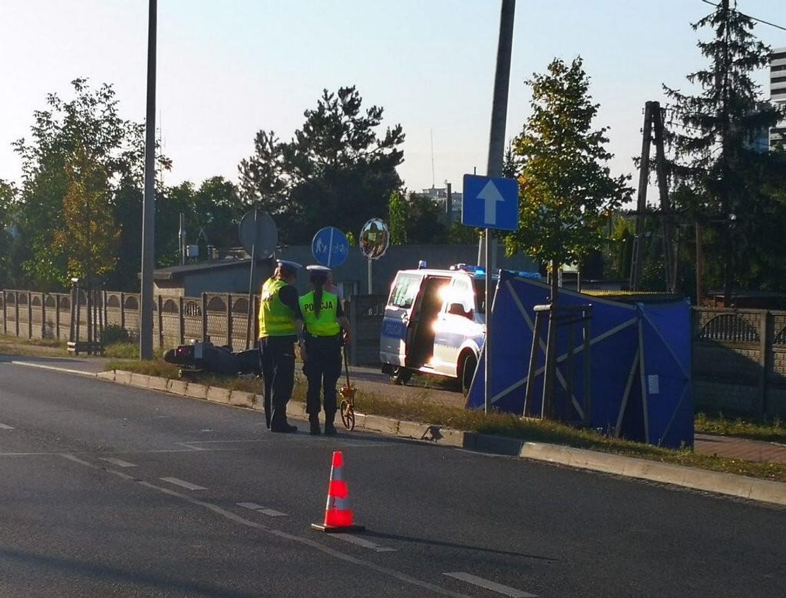 Śmiertelny wypadek 27-latka. Zignorował czerwone światło i nie miał prawka na motocykl