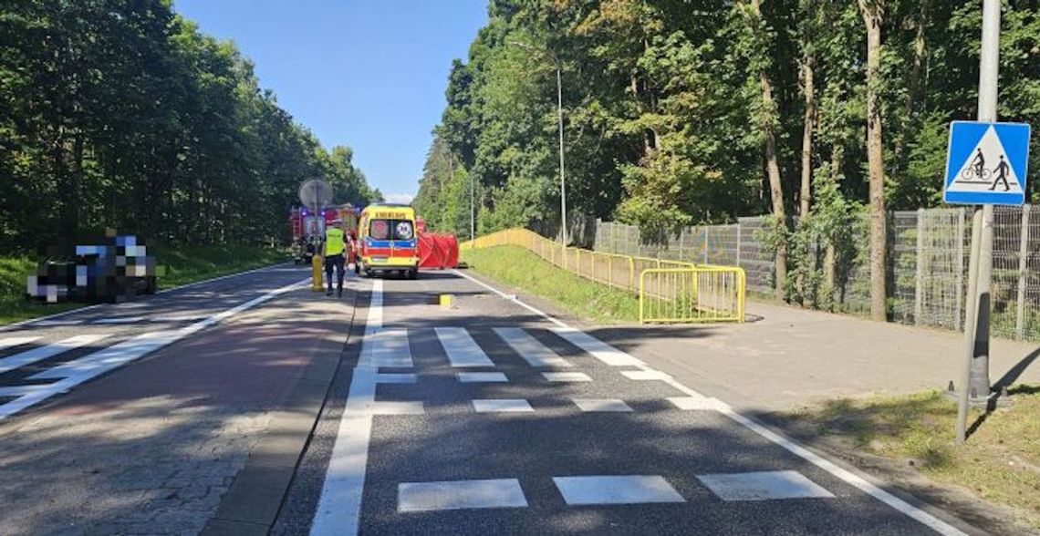 Śmiertelny wypadek na przejeździe dla rowerów. Służby wyjaśniają okoliczności śmierci mężczyzny