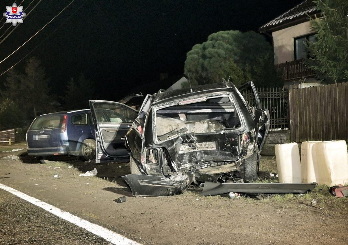 Spowodował groźny wypadek, po przyjeździe policji wyznał, że wypił prawie pół litra wódki