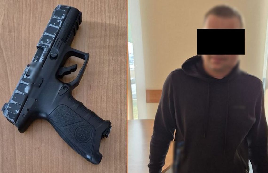 Sterroryzował ekspedientkę pistoletem na kulki. Po napadzie poszedł na komisariat podpisać dozór