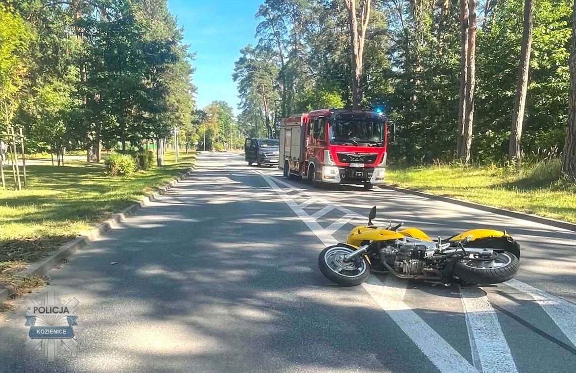 Stracił panowanie nad motocyklem i uderzył w znak drogowy. Nie udało się go uratować