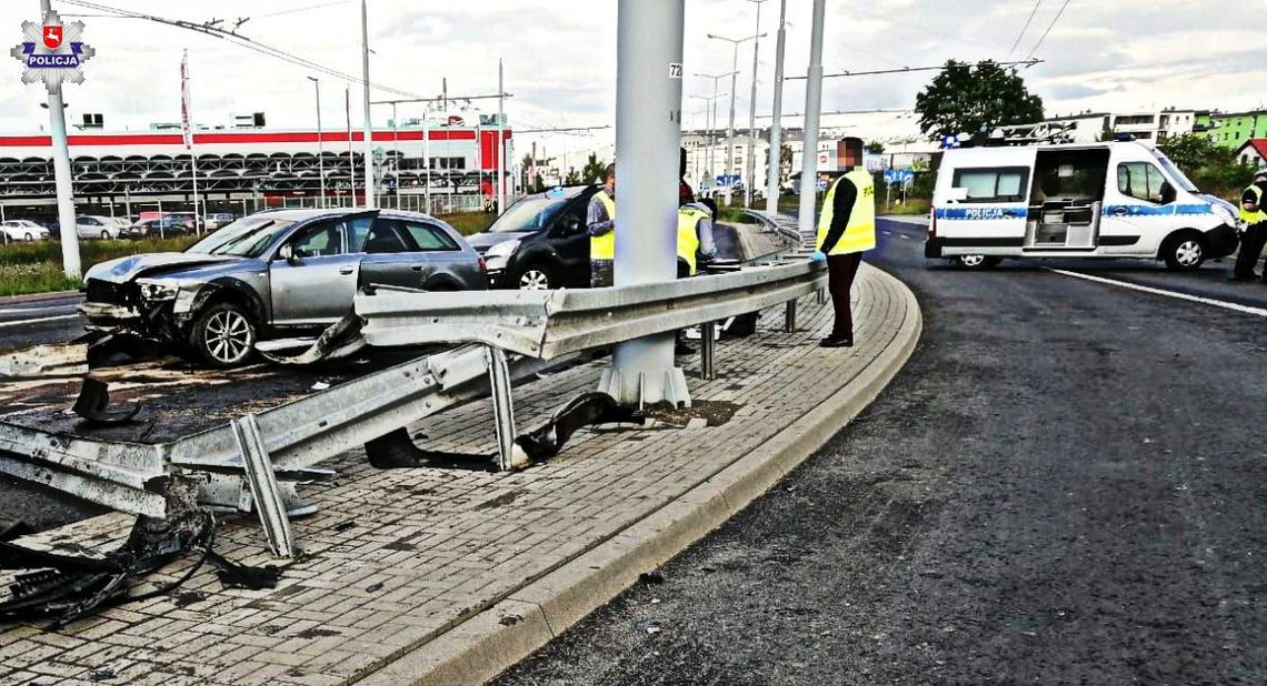 Szaleńcza ucieczka dilerów narkotykowych zakończona mocnym dzwonem. W aucie dużo towaru i pieniędzy