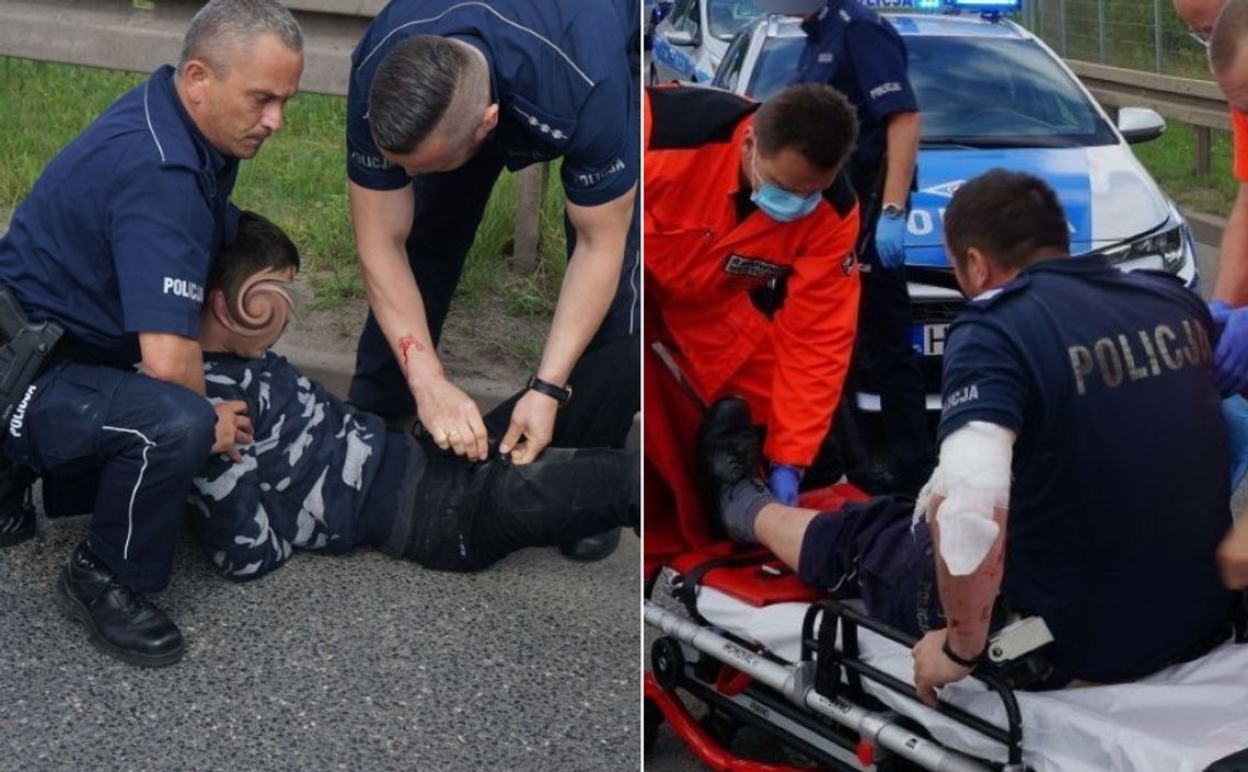 Szalony pościg za kryminalistą. Potrącił dwóch policjantów, padły strzały [ZDJĘCIA]