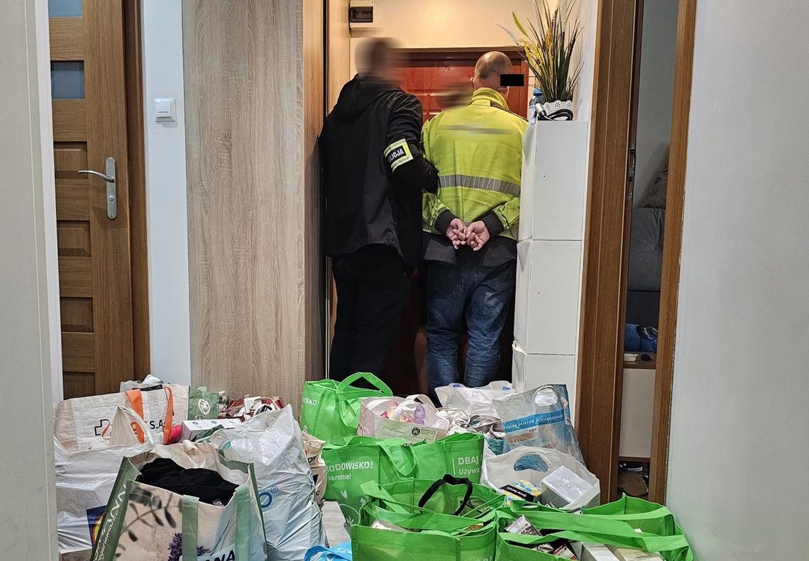 Towar zamiast do sklepów trafiał do jego domu. Kierowca miał ukraść ponad 1100 produktów