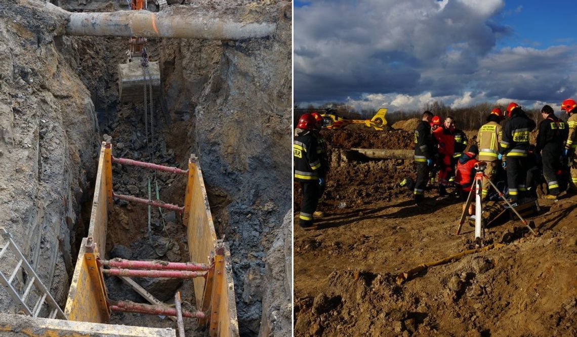 Tragiczna śmierć na budowie. Mężczyzna zasypany w wykopie kanalizacyjnym