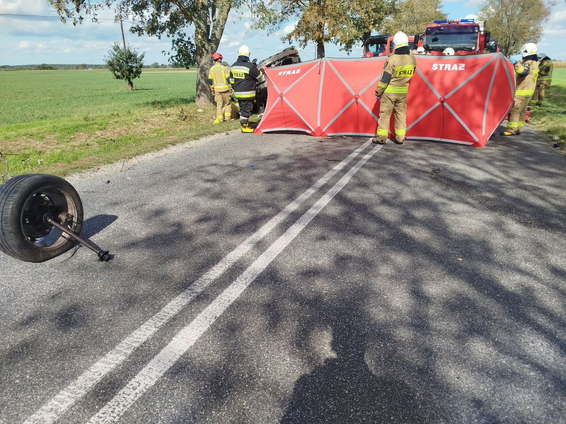 Tragiczny finał wyprzedzania. 26-latek zginął po uderzeniu w drzewo Tragiczny finał wyprzedzania. 26-latek zginął po uderzeniu w drzewo