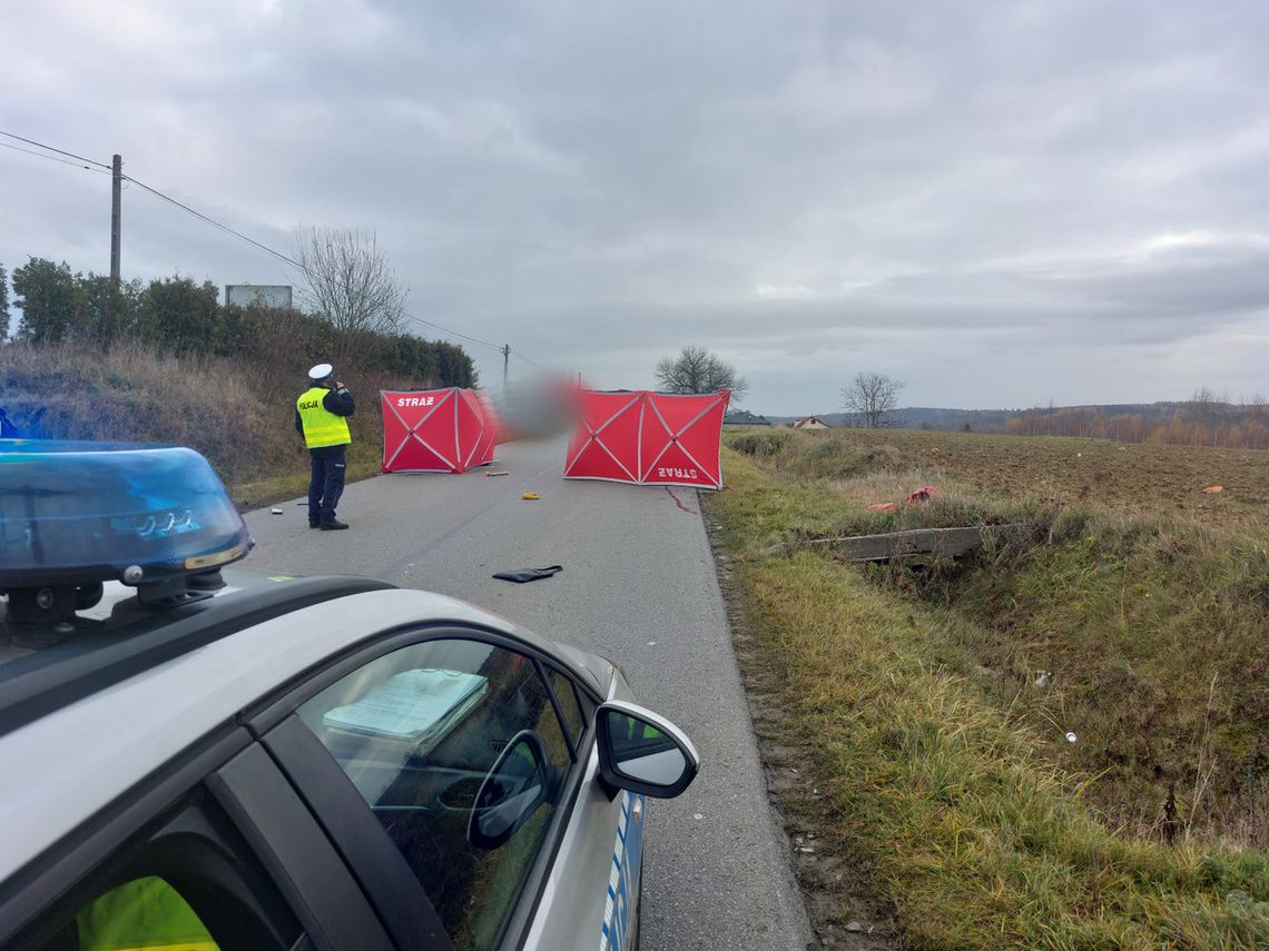 Tragiczny wypadek na Podkarpaciu. 65-latek śmiertelnie potrącił dwie kobiety [FOTO]