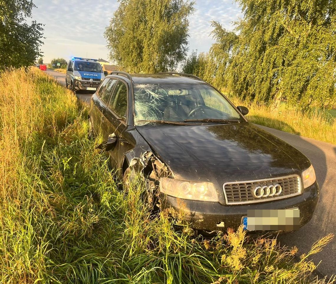 Tragiczny wypadek o poranku. Kierujący audi wjechał w rowerzystę, 46-latek zginął na miejscu