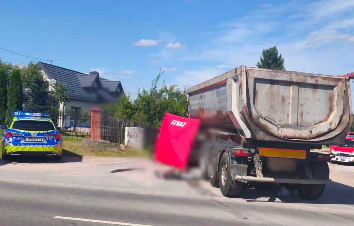 Tragiczny wypadek z udziałem pieszego. Nie żyje mężczyzna prowadzący rower Tragiczny wypadek z udziałem pieszego. Nie żyje mężczyzna prowadzący rower