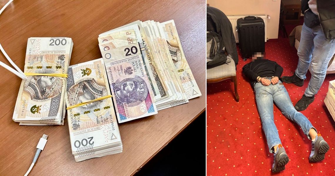 Ukradł 30 tysięcy złotych przyjacielowi i uciekł. Policjanci odnaleźli złodzieja w hotelu