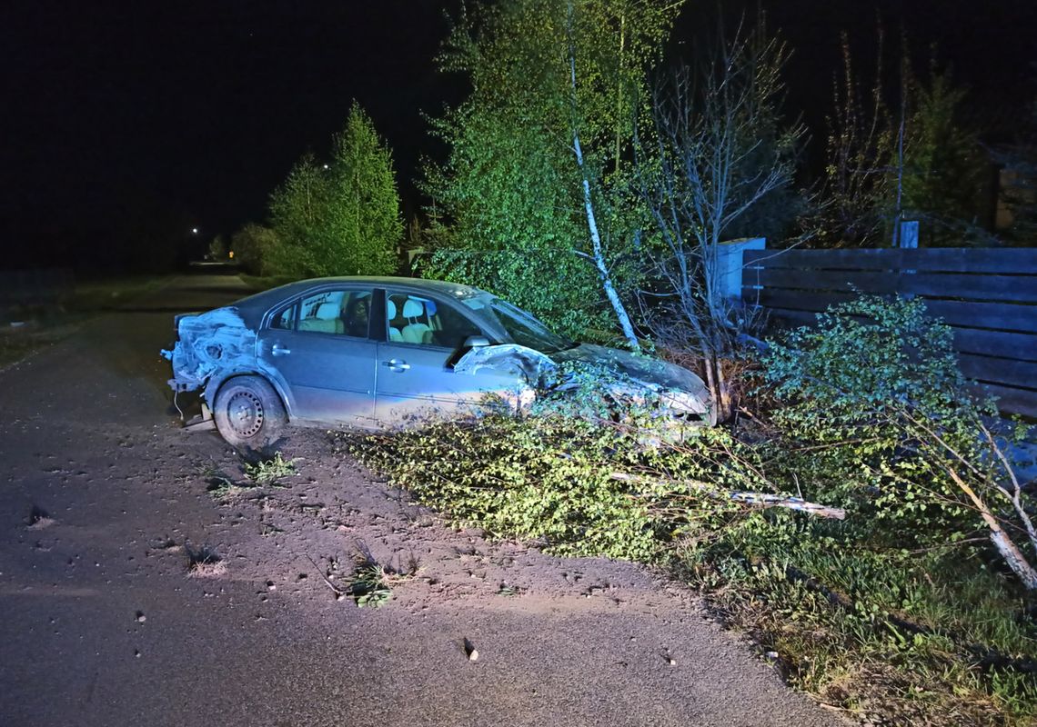 Ukradł auto koledze i wjechał w płot. Pijany 23-latek zatrzymany po szarpaninie