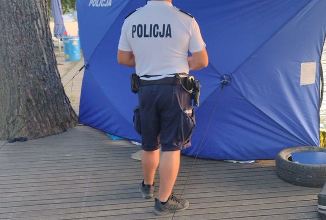 Ukradli samochód i pojechali nad jezioro. Na widok policji 34-latek wskoczył do wody i utonął