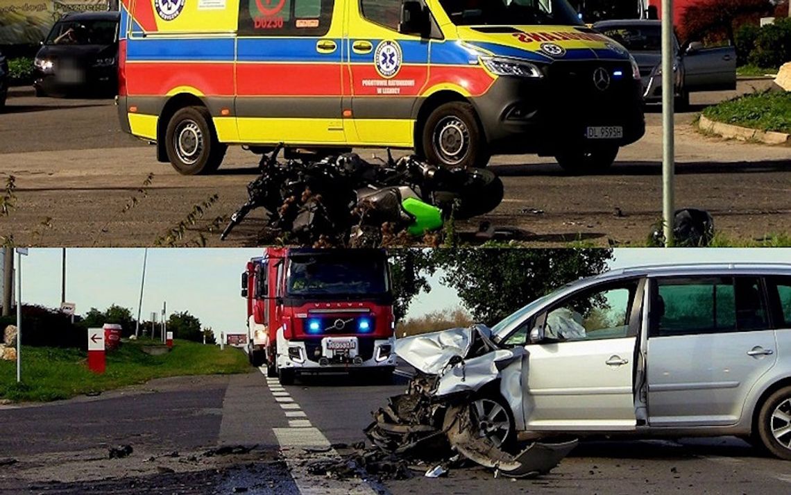 Volkswagen zajechał drogę kolumnie motocyklistów. W zderzeniu z samochodem zginął 34-latek