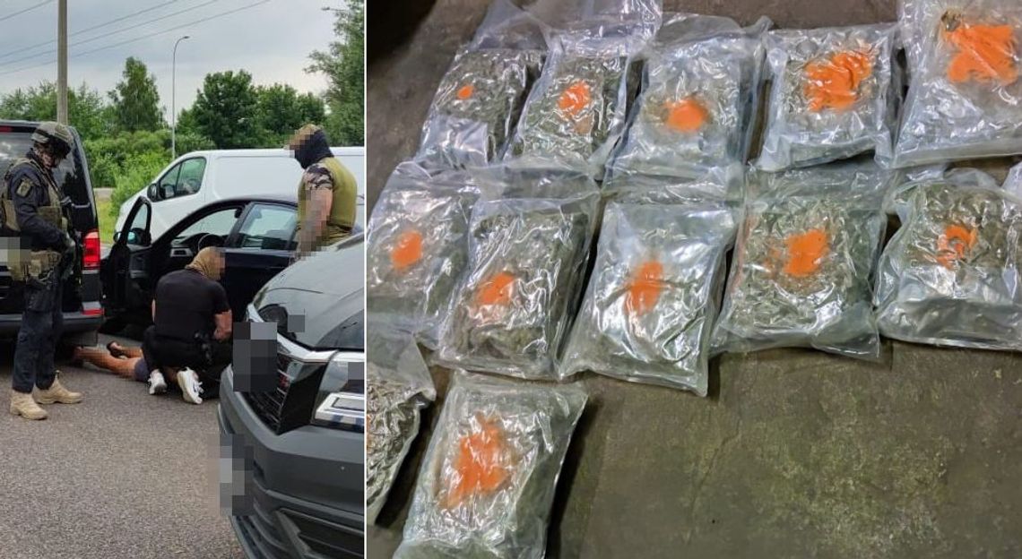 W BMW przewoził 12 kilo zioła i 4 kilo klefedronu. Zatrzymali go kontrterroryści [FOTO]