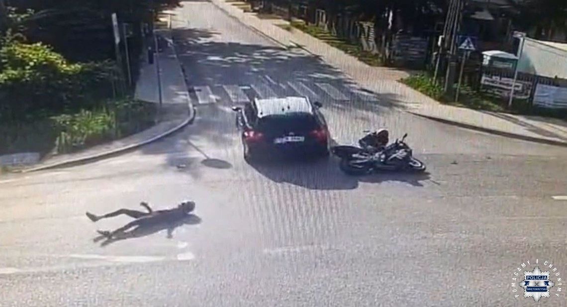 W motocyklistę jadącego z dziewczyną wjechał pijany kierowca osobówki. Zostawił ich bez pomocy i uciekł W motocyklistę jadącego z dziewczyną wjechał pijany kierowca osobówki. Zostawił ich bez pomocy i uciekł