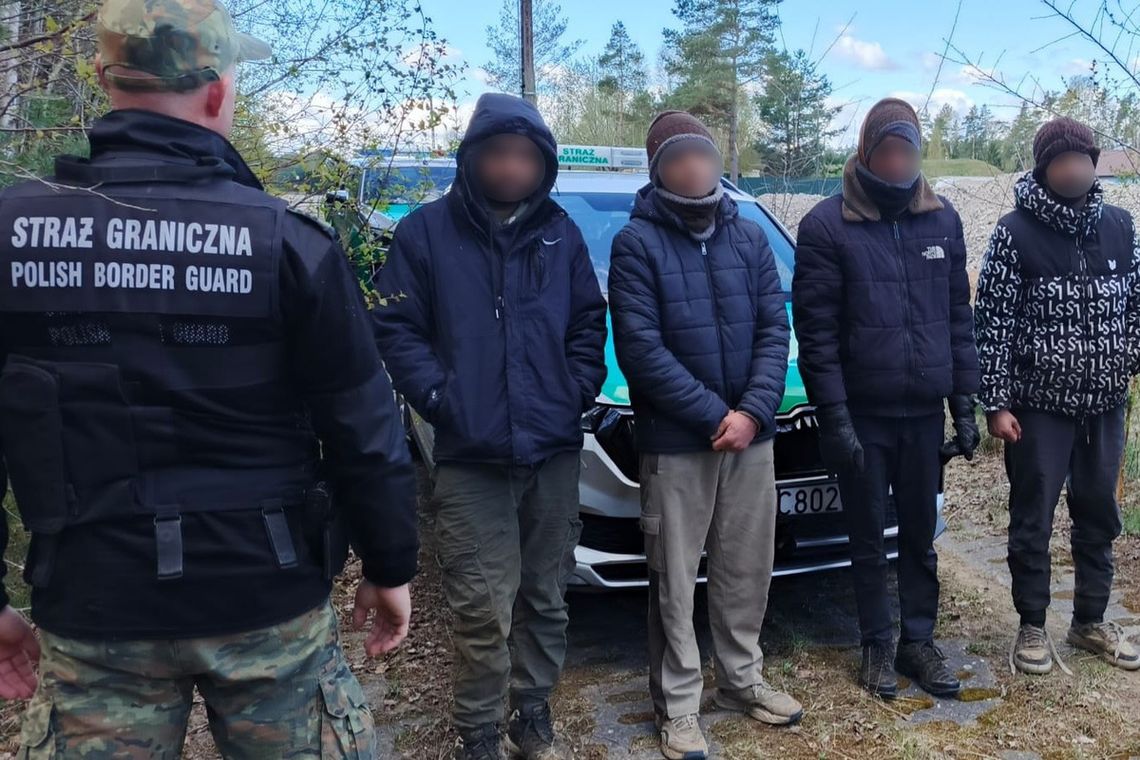 Weszli do Polski z Litwy i wtedy opuściło ich szczęście. Straż Graniczna zatrzymała czterech emigrantów