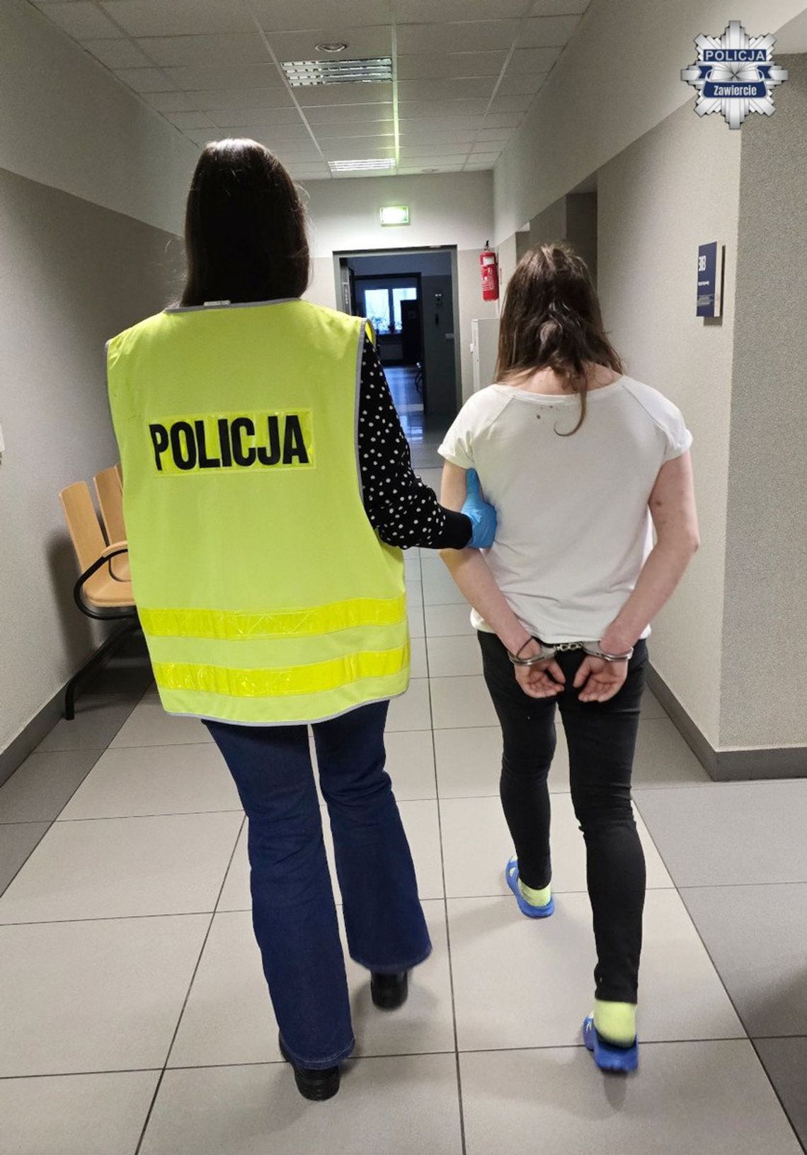 Kradła bez opamiętania aż w końcu się doigrała. Robiła akcje w sklepie i zwinęła kasę koledze Komenda Powiatowa Policji w Zawierciu