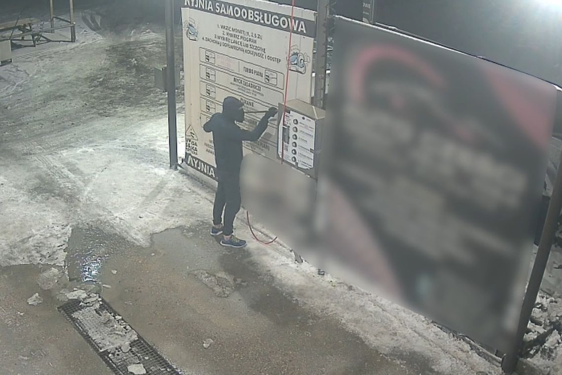 Włamał się do myjni, ukradł 200 zł, narobił strat na 5 tysięcy i teraz grozi mu 10 lat