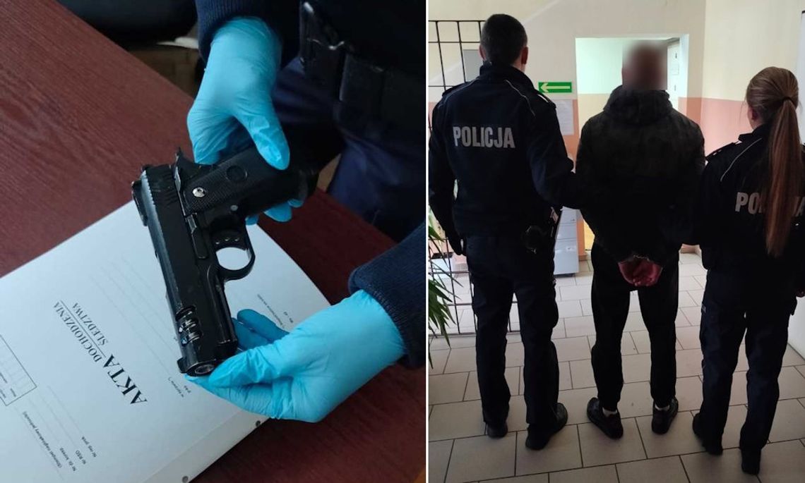 Wyciągnął w markecie pistolet i groził nim ekspedientce. 50-latkowi grozi kara do 3 lat więzienia