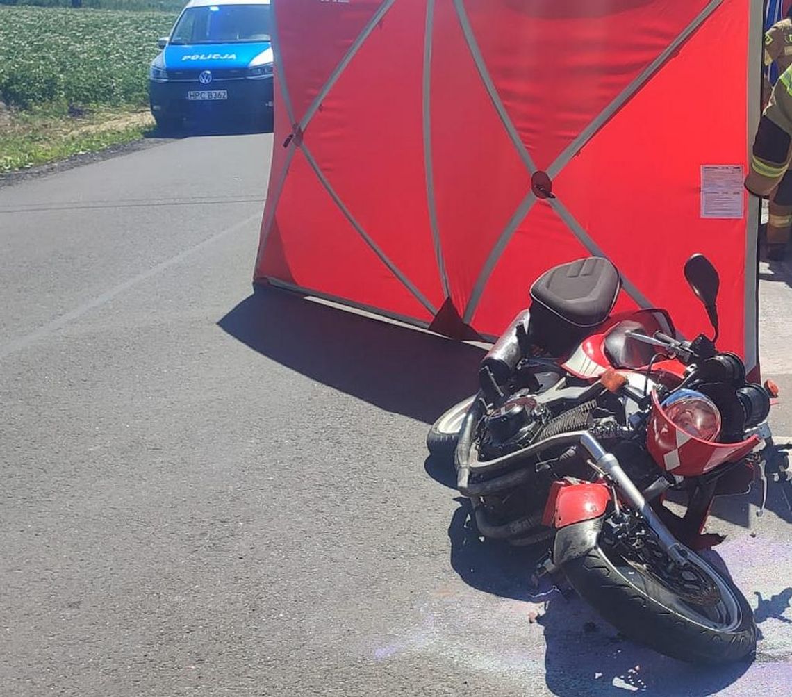 Wymusił pierwszeństwo i doprowadził do tragedii. Motocyklista zginął w wypadku