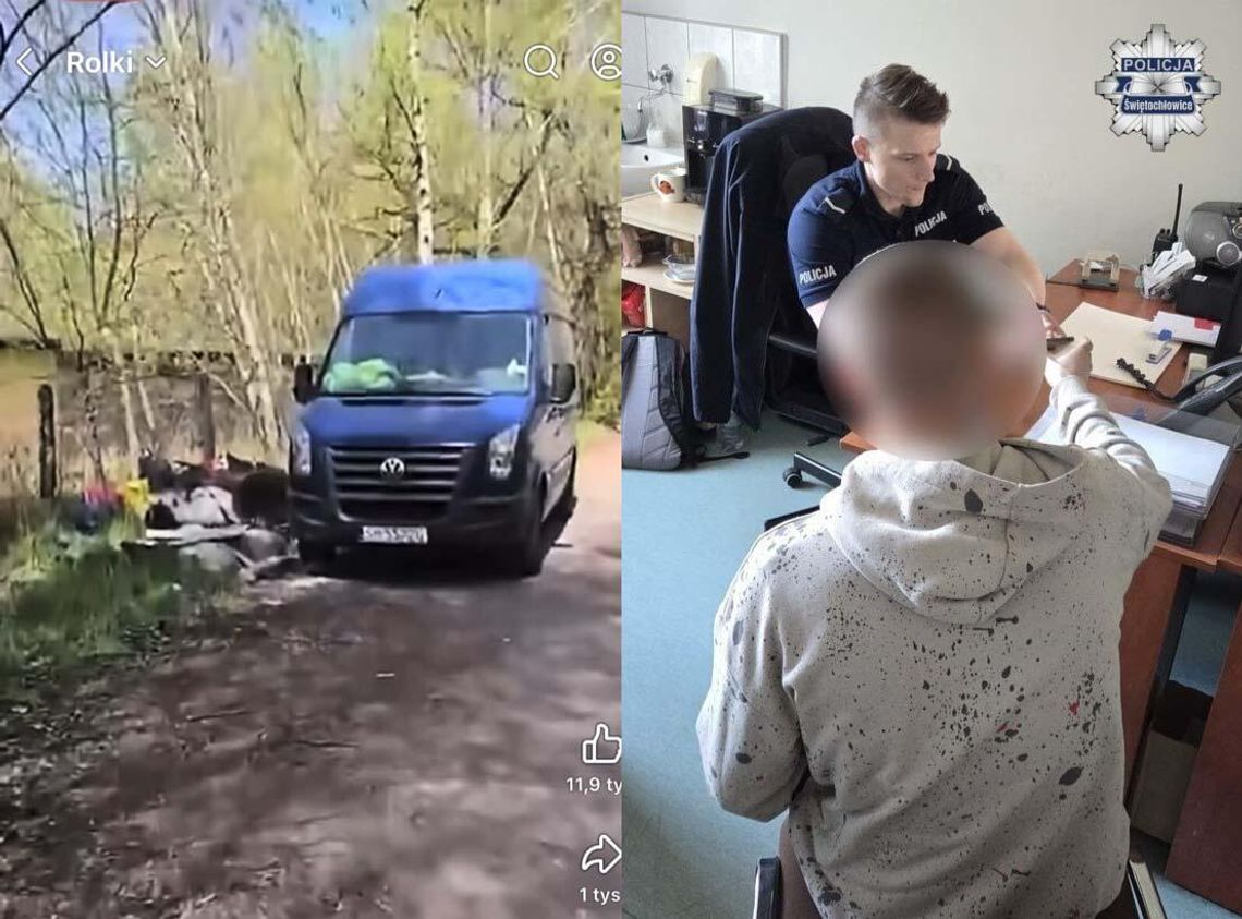 Wyrzucali gruz do lasu, nie spodziewali się, że ktoś ich nagra. Muszą płacić i posprzątać