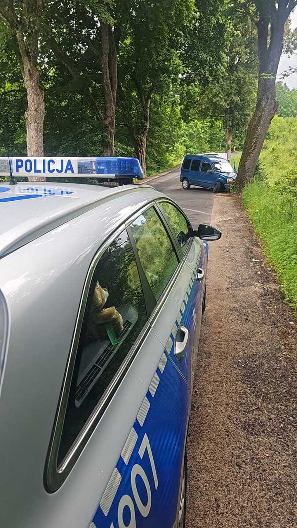 Z 1,5 promila wjechał w drzewo na prostej drodze. Kierowca dostawczaka zatrzymany przez policję Z 1,5 promila wjechał w drzewo na prostej drodze. Kierowca dostawczaka zatrzymany przez policję