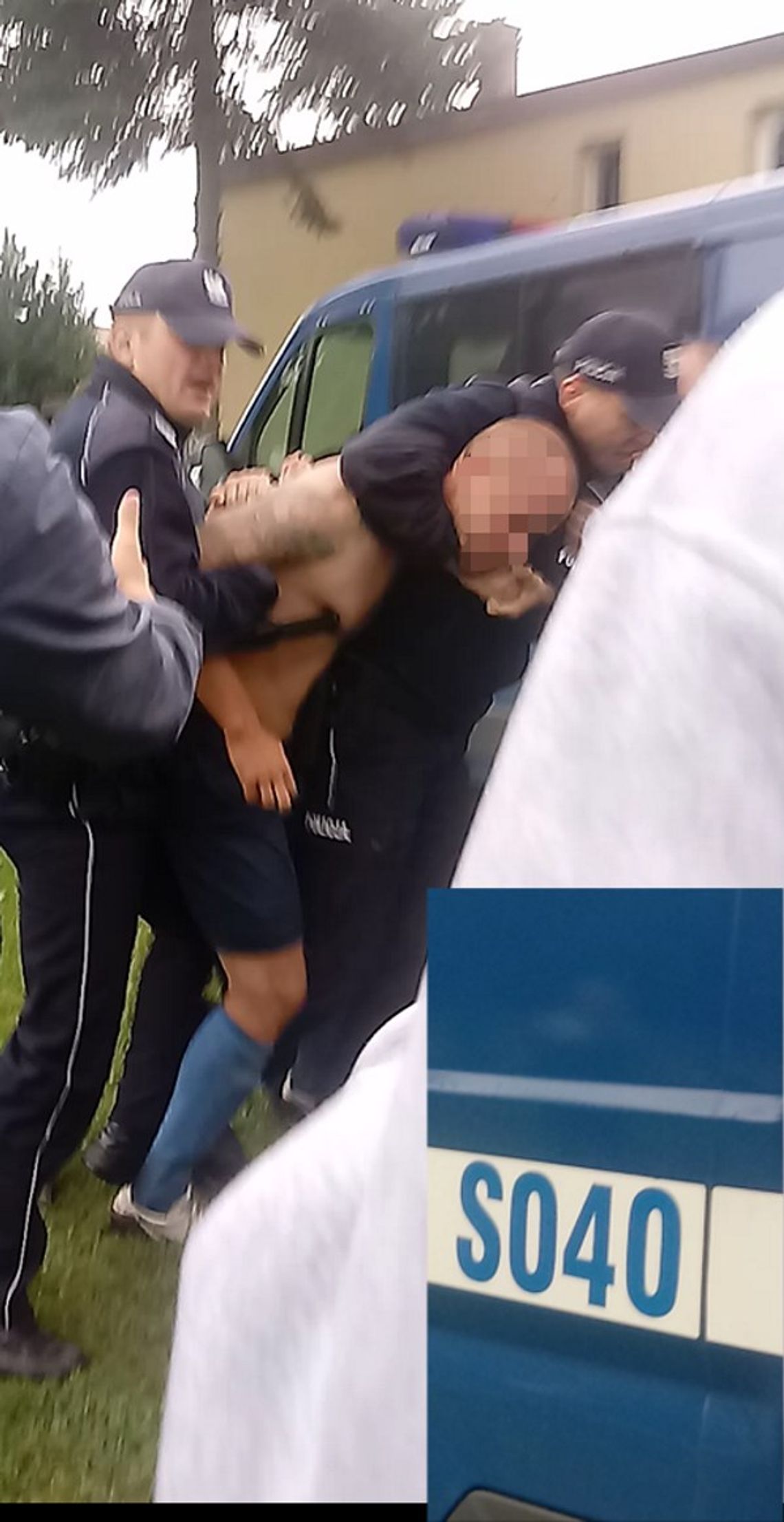 Zadyma po meczu piłkarskim. Ojciec i syn zaatakowali policjantów