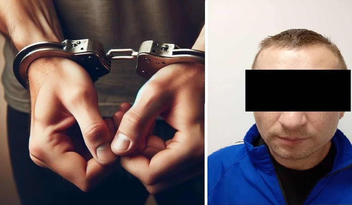 Zagroził ekspedientce, że zastrzeli ją, jeśli nie dostanie kasy. Poszukiwany 35-latek zatrzymany