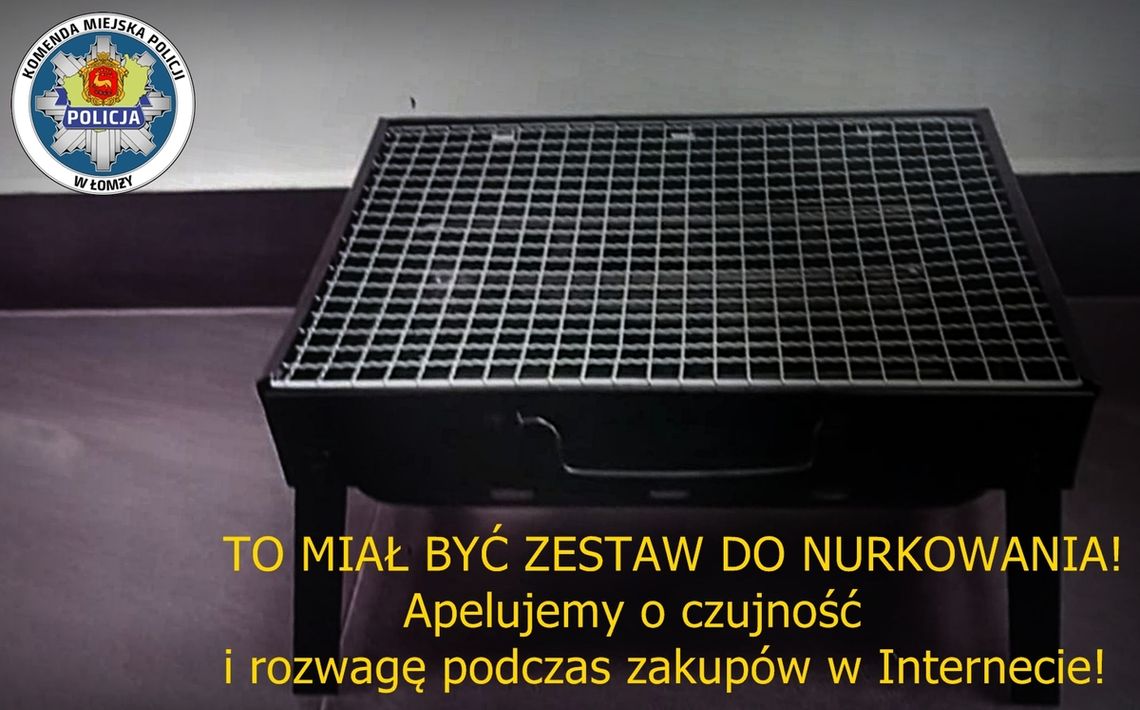 Zamówił sprzęt do nurkowania, dostał mini grill. Zapłacił kurierowi bez sprawdzenia paczki