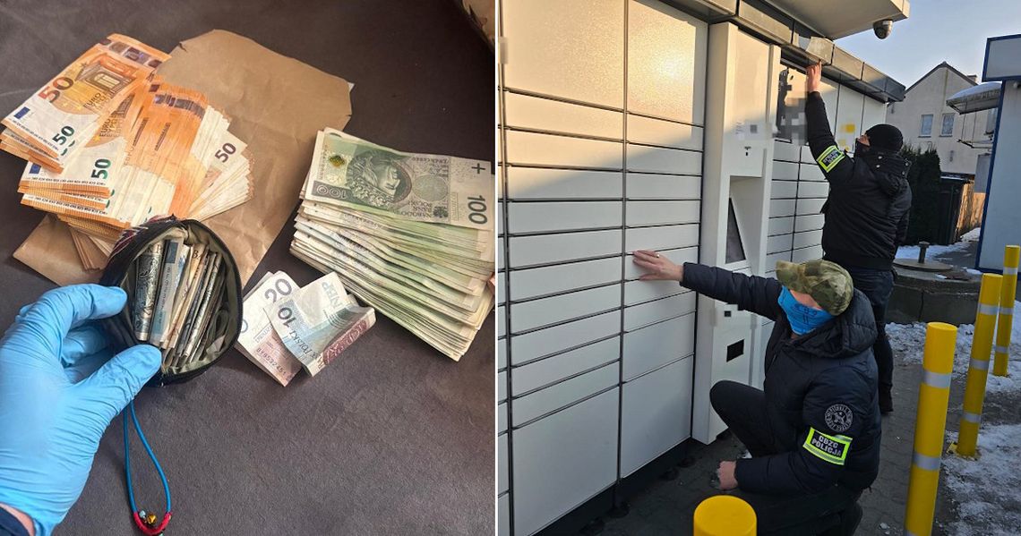 Zasadzka policji przy paczkomacie. Diler wysyłał nimi narkotyki do klientów. WIDEO