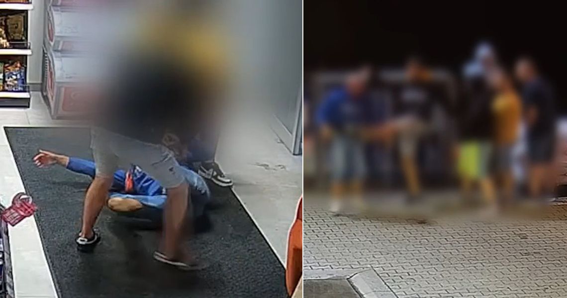 Zatrzymani sprawcy brutalnych pobić. Wyciągnęli mężczyznę ze sklepu i kopali aż przestał się ruszać
