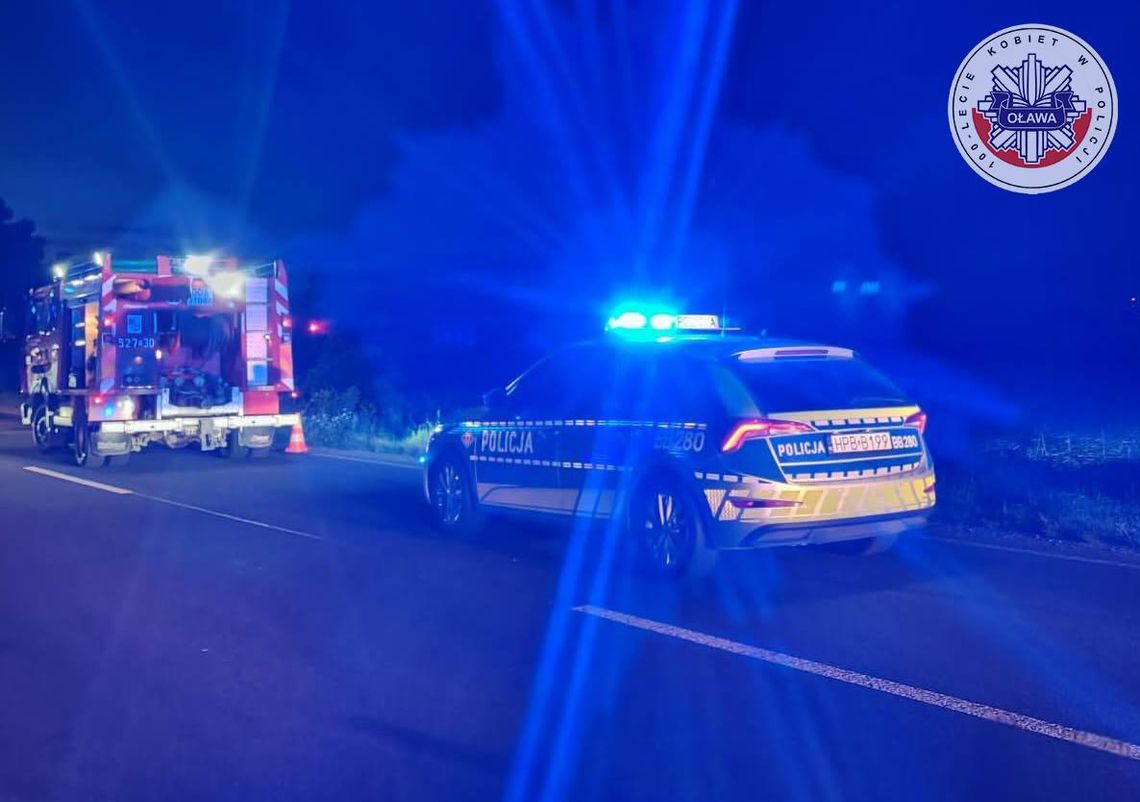 Zderzenie czołowe motocyklisty i osobówki. 24-latek zginął na miejscu