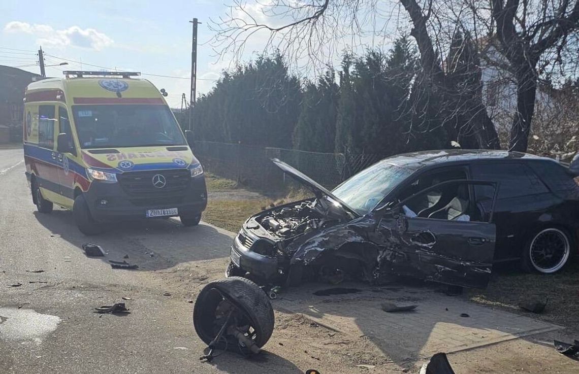 Zderzenie Forda Transita i Audi. Kierowca dostawczaka był pod wpływem marihuany