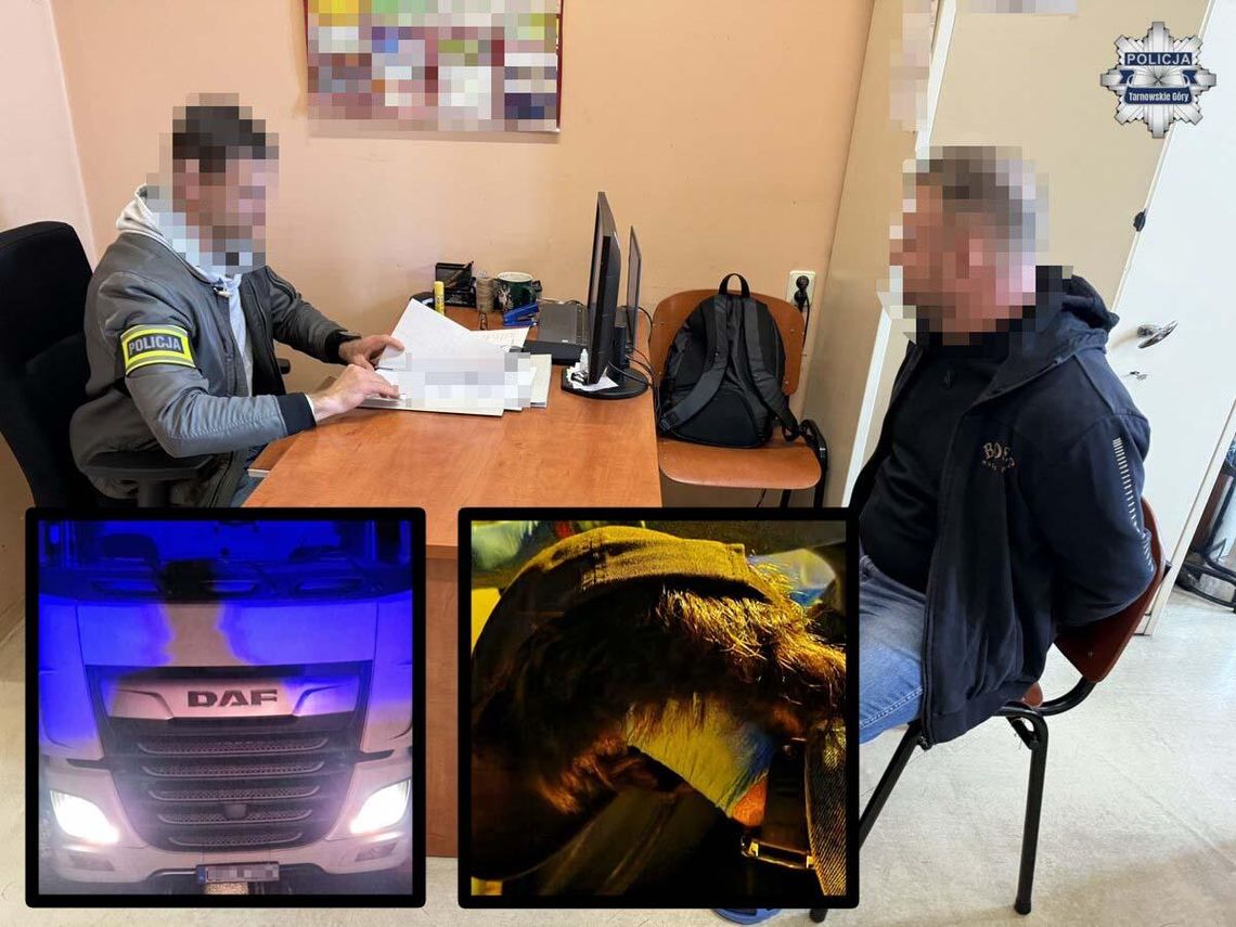 Złodziej paliwa podjeżdżał na stacje ciężarówką. Miał podrobione tablice i czapkę z peruką