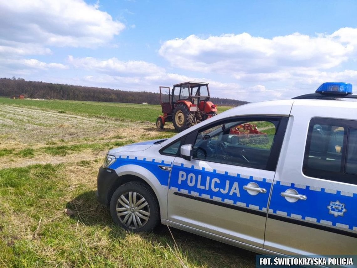 Zostawił traktor, a gdy wrócił w jego miejscu stał rower. Pijany sąsiad pojechał orać pole