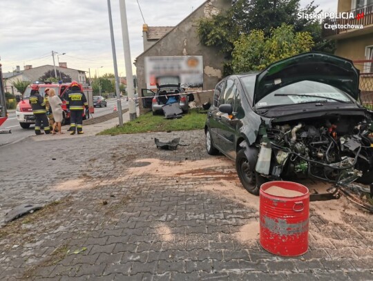 czestochowa audi kolizja